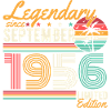 Légendaire Septembre Né 1956 Anniversaire