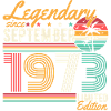Légendaire Septembre Né 1973 Anniversaire