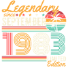 Légendaire Septembre Né 1983 Anniversaire