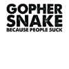 People suck gopher snake