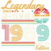 Légendaire Septembre Né 1969 Anniversaire