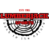 lumberjack sport logo wood