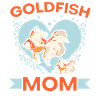 Goldfisch-Mama Unterwasser-Aquarianer Fischhaltung