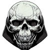 Evil skull Art