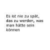Nie zu spät
