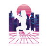 Vaporwave Synthwave Skyline HIIT