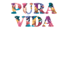 Pura Vida Colorful Costa Rica Saying