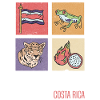 Pura Vida Kostaryka Tropikalna żaba i lampart