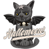 Cat with Wings, Halloween, Hallomeow
