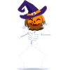 Halloween Pumpkin Skeleton
