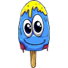Eiscreme blau