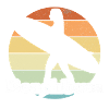 Retro Style Print "Beachbum"