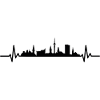 Hamburg Skyline black