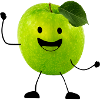apple with face