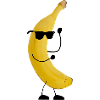 banane avec visage