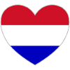Holland Flag Heart