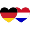 Germany Holland Flag Heart