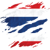 Thailand - Nationalfahne, Kratzer, Risse