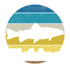 Retro Style Print "Fishing"