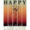 Maman Labrador heureuse