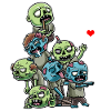 Lustige Zombies Gespenstisch Halloween Gruselig
