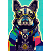 French Bulldog - Retro