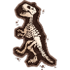 Dinosaurier-Skelett-Design für Dino-Fans