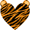 Tigerherz-Design für Tiger-Fans