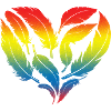 Vogelherz-Design für bunte Vogelfans