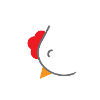 Hühnerherz-Design für Hühnerfans