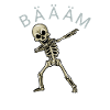 Dabbing Skelett Gerippe Geschenk Dab