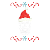 Piratenschädel Weihnachtsmannmütze Weihnachtspyjam