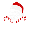 Piratenschädel Weihnachtsmannmütze Weihnachtspyjam