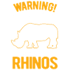Avertissement Rhino Rhinoceros