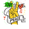Paix et Amour, Style Hippie
