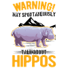 Warnung Nilpferd Hippo Flusspferd