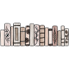 Livres Pastel Marron