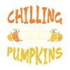 chilling with my pumpkins