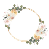 Spring Floral Circle customizable