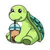 Kawaii Bubble Tea Turtle
