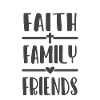 Christian Design Faith, Family, Friends