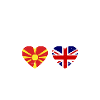 Nordmazedonien Großbritannien Flagge