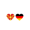 North Macedonia Germany Flag