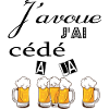 J''ai cédé à la pression