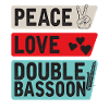 Peace Love Double Bassoon Instrument