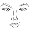 Art Face Man Symbol Template