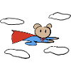 Hero Symbol Fly Bear Animal