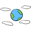 Earth Sky Clouds Symbol