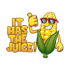 Mais es hat den Saft