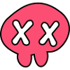 pink skull